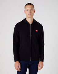WRANGLER ZIP THRU HOODIE MĘSKA BLUZA LOGO W664HA100 112320252