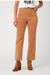 Damskie Spodnie Sztruksowe Wrangler Wide West Tan W2H2A2H20 112141313