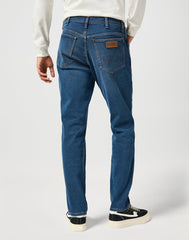 Męskie Spodnie Wrangler River Misty Blue 112356840 W17T008814