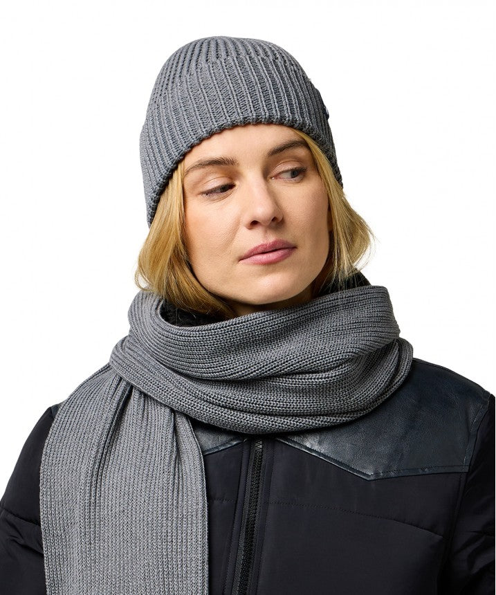 Zestaw Czapka I Szalik Zimowa Wrangler Scarf Beanie Set Mid Grey Mel 112372423