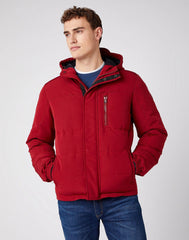 ZIMOWA KURTKA MĘSKA WRANGLER THE BODYGUARD BIKING RED W4D7WWX2G 112141360